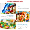153PCS Big Particle Roof Blocks Compatible City House Big Size Slide Building Blocks Castle Brick Toys For Children 5