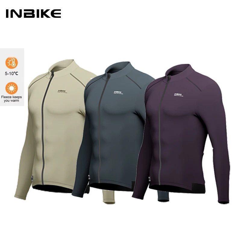 INBIKE Winter Men's Cycling Jersey Long Sleeve MTB Road Cycling