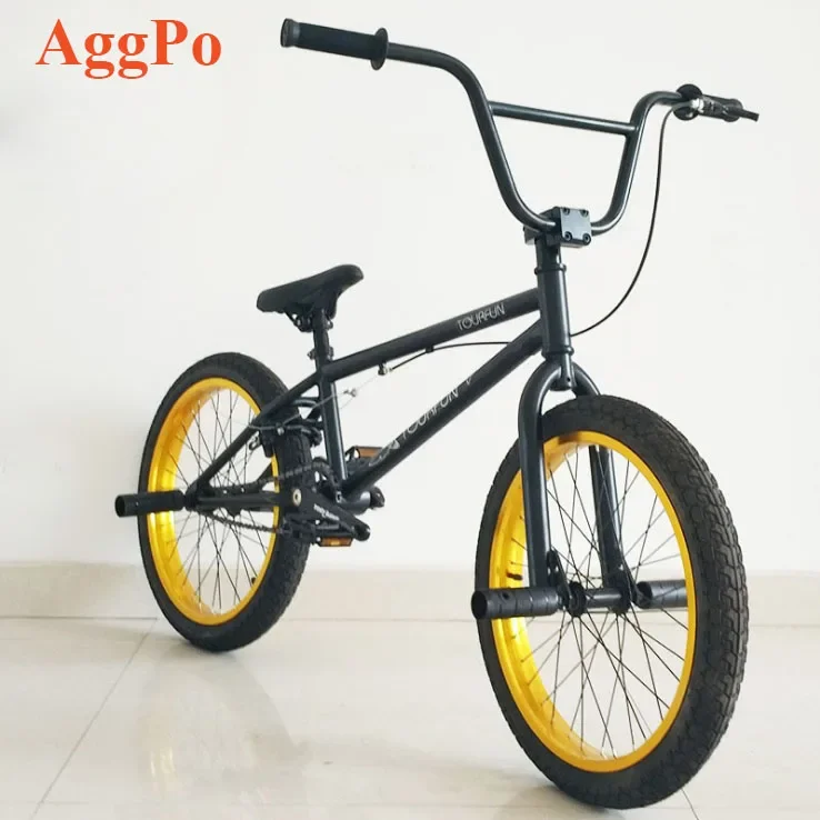 BMX-フリースタイルのロードバイク,20インチホイール,シングル