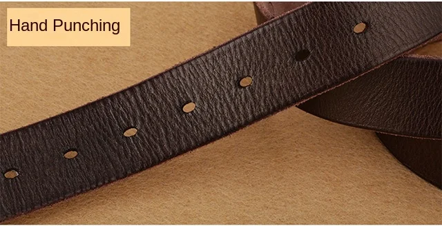 Handmade belt trendy leather pin buckle simple first layer real cowhide men's and women's copper buckle belt versatile old