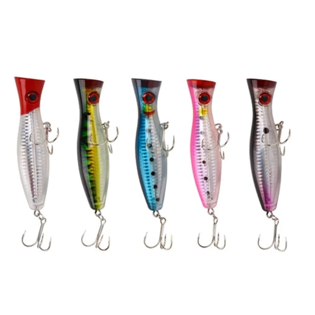 Surface Fishing Lures - Popper - Catching / Spinning Fishing Pack - Sea  Fishing - 5 Pieces - 12.5Cm And 40 Grams - AliExpress