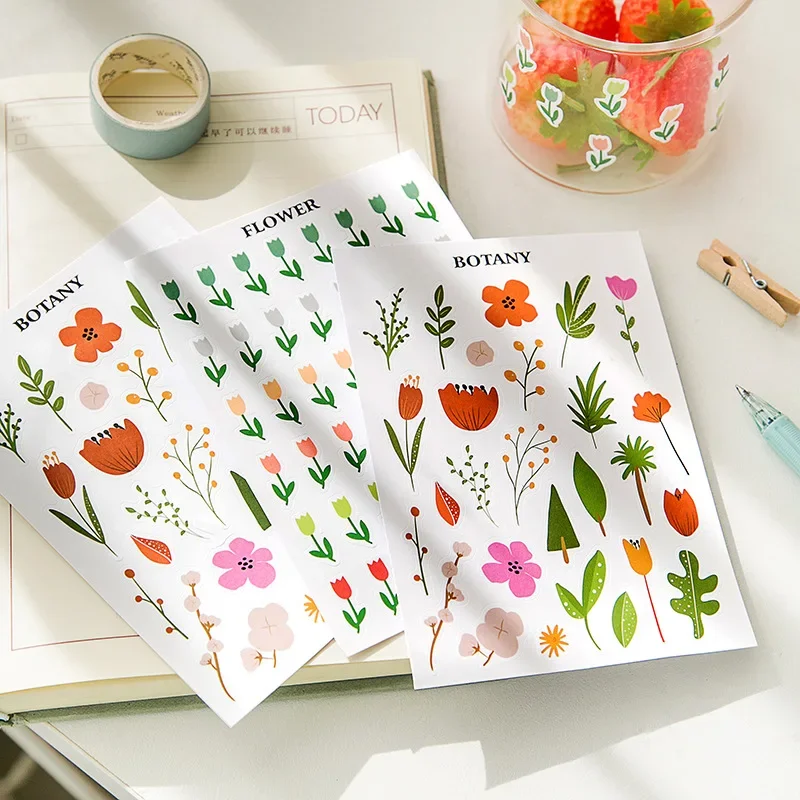 

Cute Diary Album Decorative Stickers Colorful Decorative Colored Heart-Shaped Adhesive Sticker Stationery Sticker
