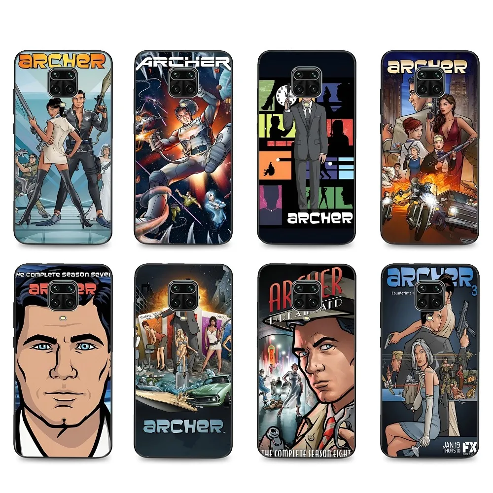 

Cartoon A-Archer Phone Case For Xiaomi Mi 5X 8 9 10 11 12 lite pro 10T PocoX3pro PocoM3 Note 10 pro lite