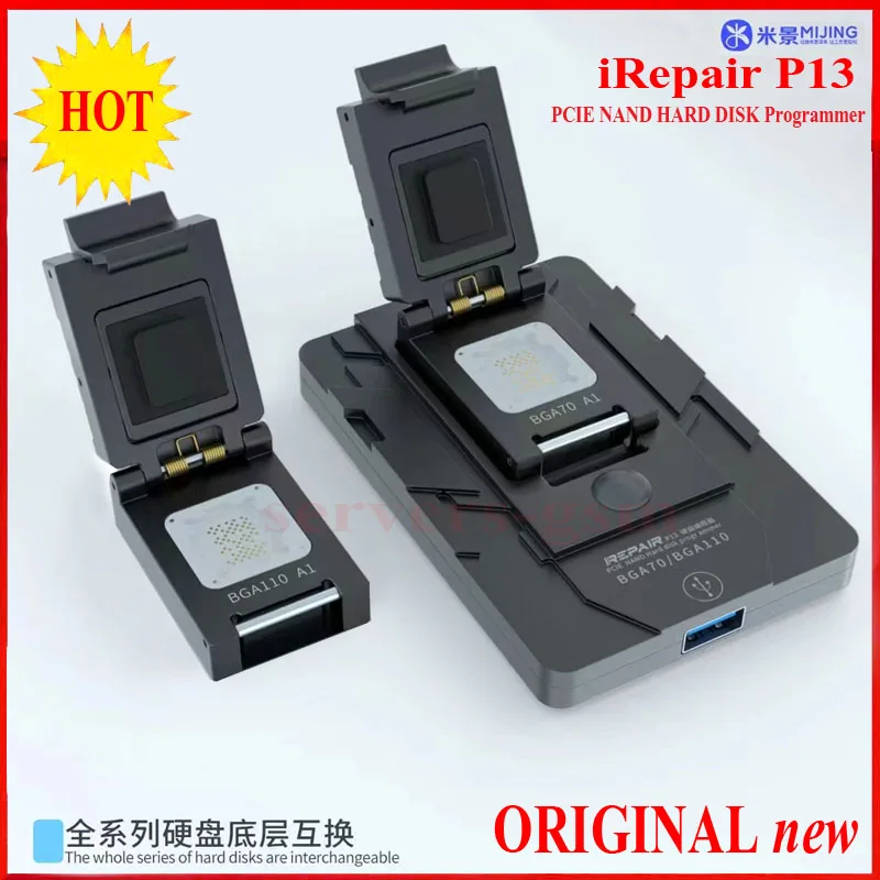 MiJING iRepair P13 BGA70 BGA110 하드 디스크 프로그래머 아이폰 HDD 4-13PROMAX 퍼플 스크린 툴 8-X 공장 코드 언바인딩 박스