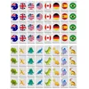 64+1 Seaside escape Mahjong Blocks Tiktok 64 Pcs Mahjong Seaside Escape Tile Game Pattern of Flag Ball Battle Chee Chess Toys 6