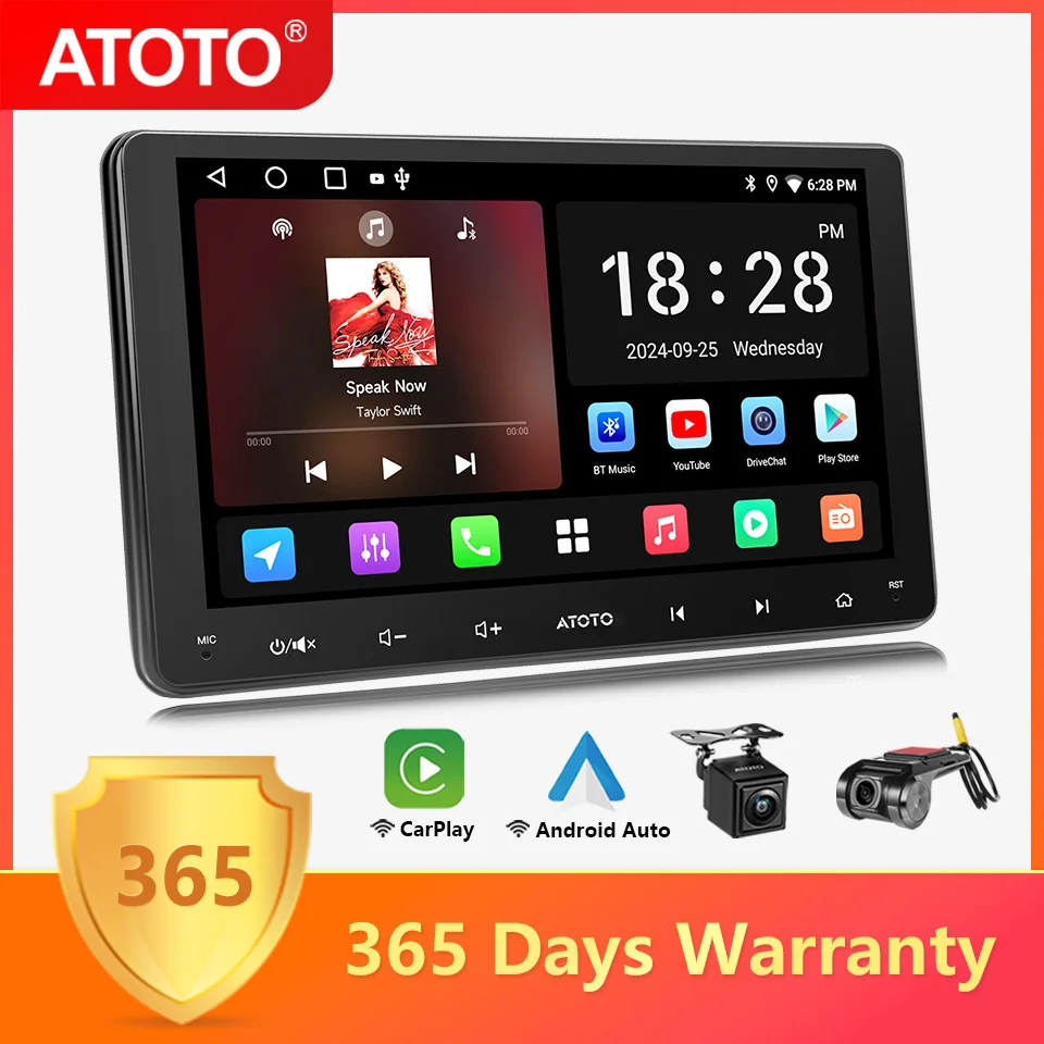 ATOTO 9 inch Q-LED Android Car Stereo Receiver GPS WIFI Bluetooth