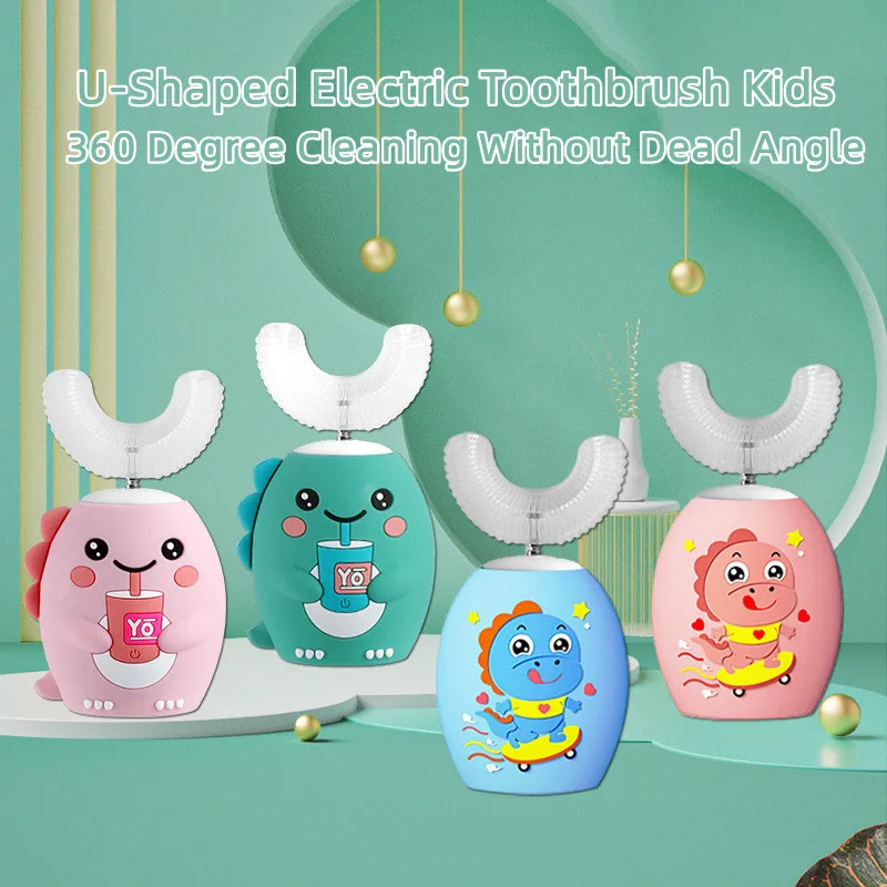 Electric Toothbrush Kids Ushaped Sonic Smart 360 Degrees Ultrasonic