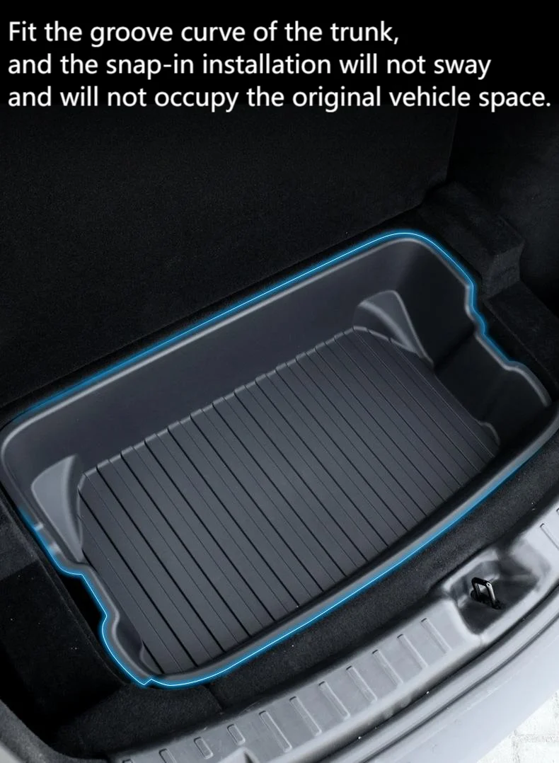 Rear Storage Box For Tesla New Model Y Juniper 2025 Double-Layer Rear Trunk Orga