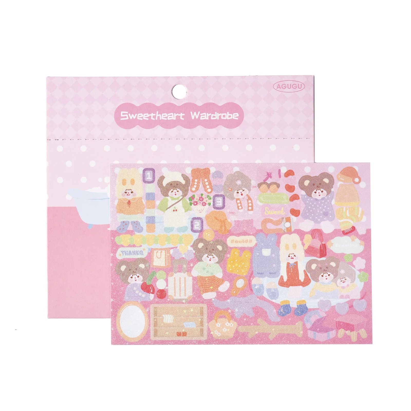 10 Sheets Korean Deco Stickers Set, Kpop Potocard Korean Stickers