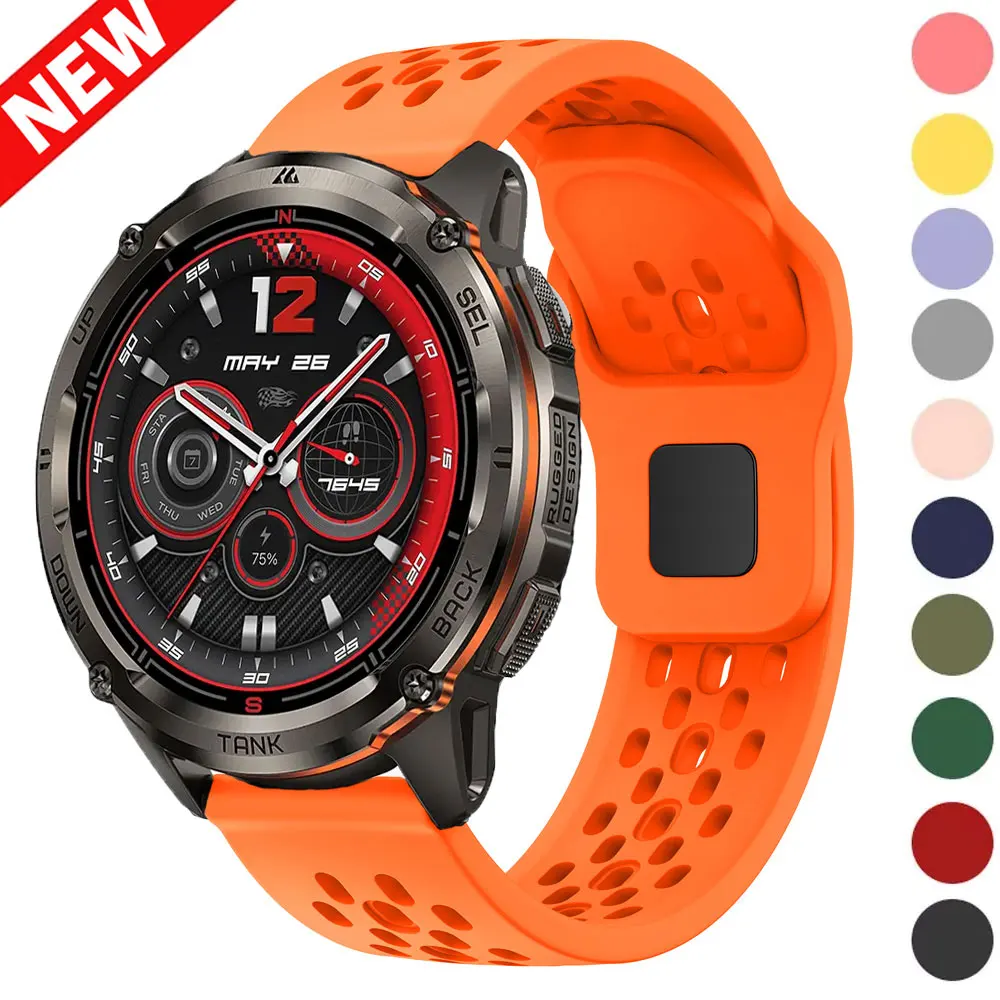 Breathable Sport Straps - Replaceable 22mm Watchband Wristband Bracelet