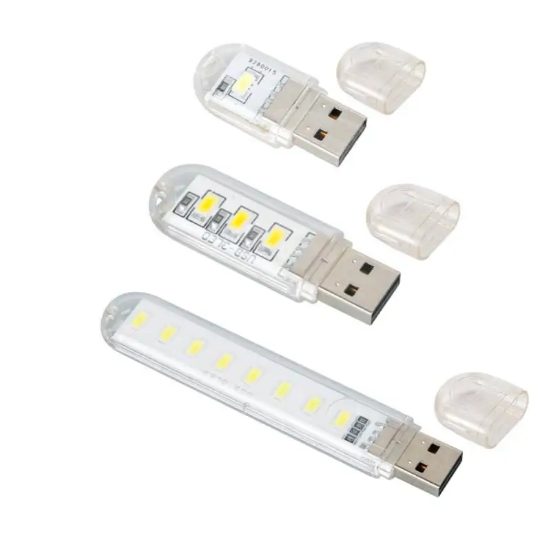 Mini Portable Usb Light For Laptop Book Reading Light Bright Mobile Power 3-8LEDs 3000-7000K Lamp For Power Bank PC Laptop led light night light book light mini led light