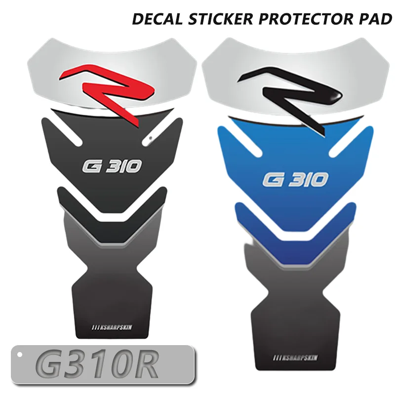 2024 New For BMW G310R G 310R Motorcycle Engine Fuel Tanks 3D Fish Bone Decoration Stickers Anti-Scratch Protection Decals g310r 4hk1 engine fuel pump supply pump 8973060449 87560106 apply for case cx225sr cx210b cx240b cx210c cx235c cx250c