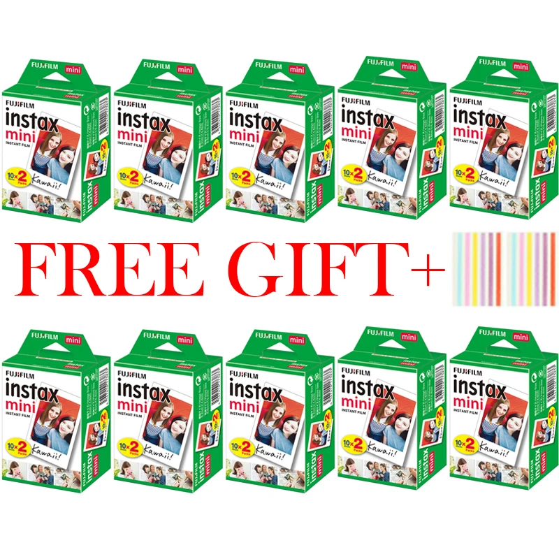 10-200 Fogli Di Fujifilm White Edge Photo Paper Mini 12 8/9/7S/25/90/11 Universal 3 Pollici One-Time Imaging Fujifilm Photo Paper