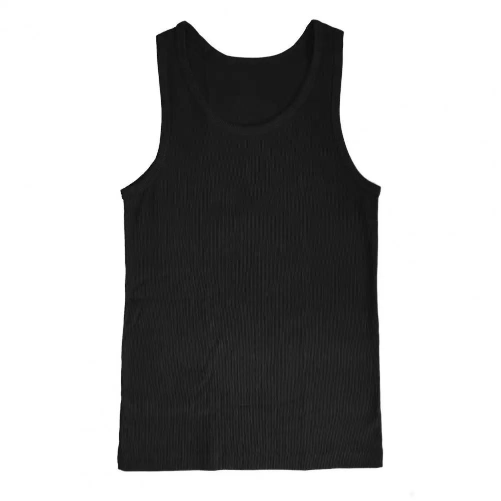 

Sleeveless Vest Men Sleeveless Top Men's Slim Fit Sleeveless Sports Vest for Training Gym Breathable Solid Color for Jogging