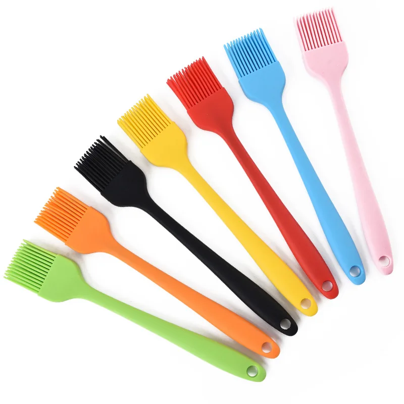 1pcs Silicone BBQ Oil Brush Basting Brush DIY Cake Bread Butter Baking Brushes Kitchen Cooking Barbecue Accessories Eco-friendly