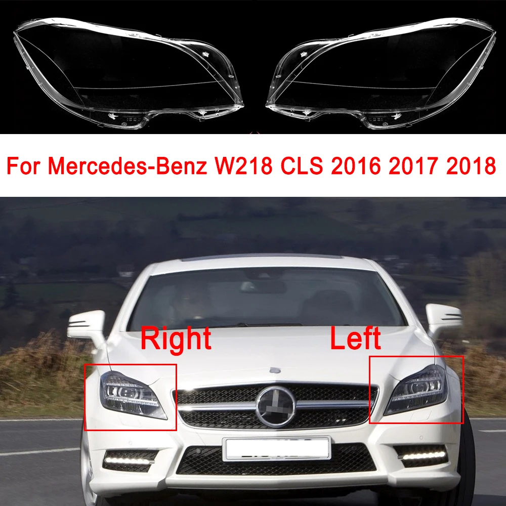 

Для Mercedes-benz W218 Cls260 Cls300 Cls350 2012-2016 крышка объектива фары прозрачная лампа налобный фонарь корпус Стекло X