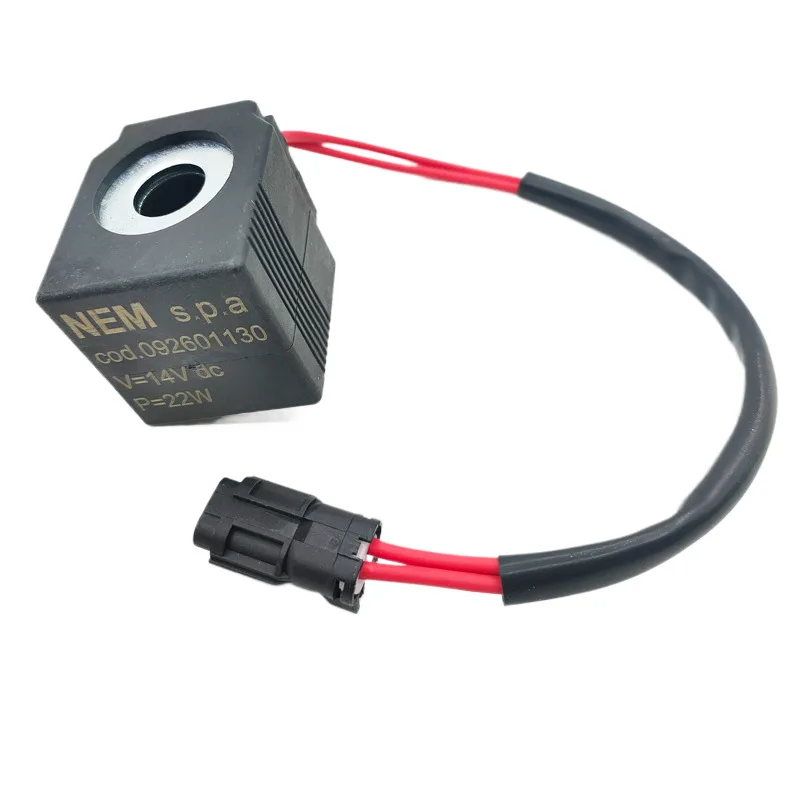 

For Foton Lovol Fr60/65/80/150/170 Pilot Rotary Electromagnetic Valve Coil 12v24v Excavator Accessories