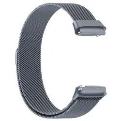 Elegant Metal Watchband Bracelet Strap Replacement Wrist Accessory (Grey)
