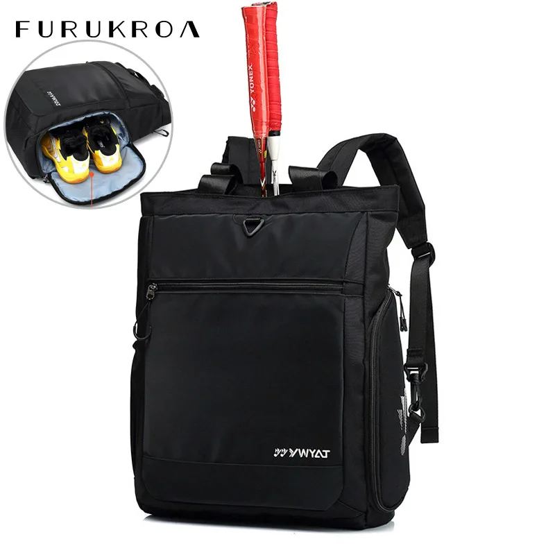 

Waterproof Tennis Racquet Bag Large Capcity Badminton Racket Outdoor Sports Backpack 15.6 Inch Laptop School Rucksack XA105B