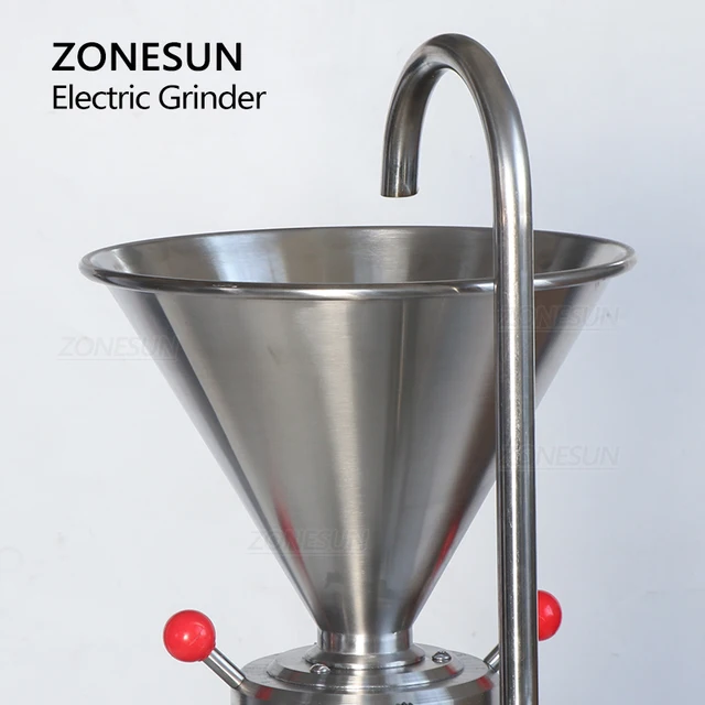 ZONESUN Colloid Grinder Machine for Peanut Butter, Chili Sauce, Black Bean Paste ZS-GM60 3