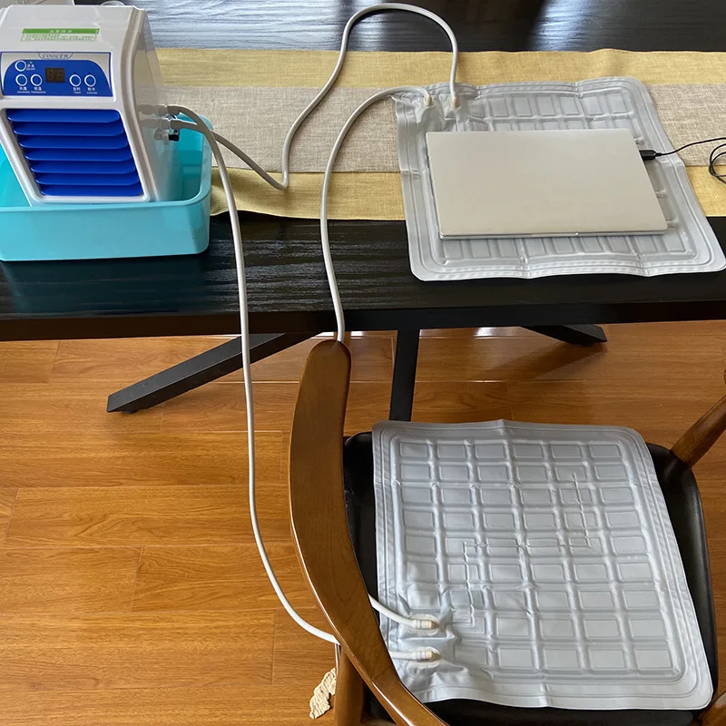 Cooling water cooled seat cushion, heat dissipation device, seat