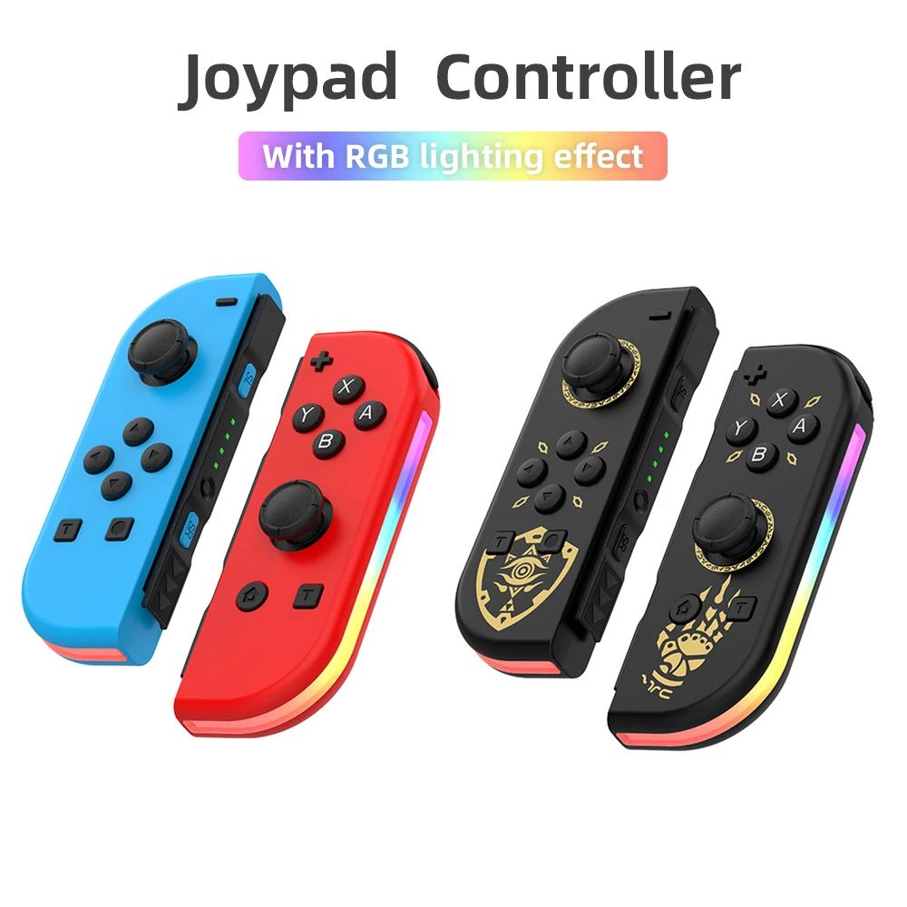 Joypad Gamepad Supports dual motor vibration RGB light effect one click continuous emission supports switch/switchOLED game controller,wireless game controller,wireless gaming controller,wired game controller,joystick for switch