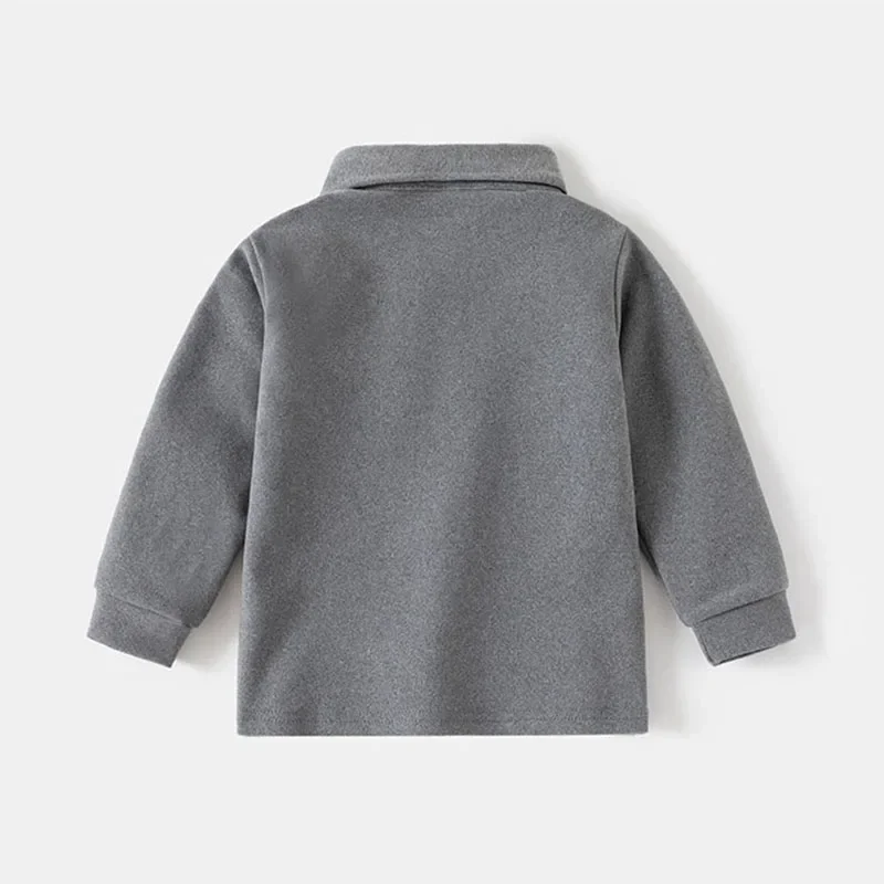 Boys Long Sleeved Polo Shirt Autumn Top