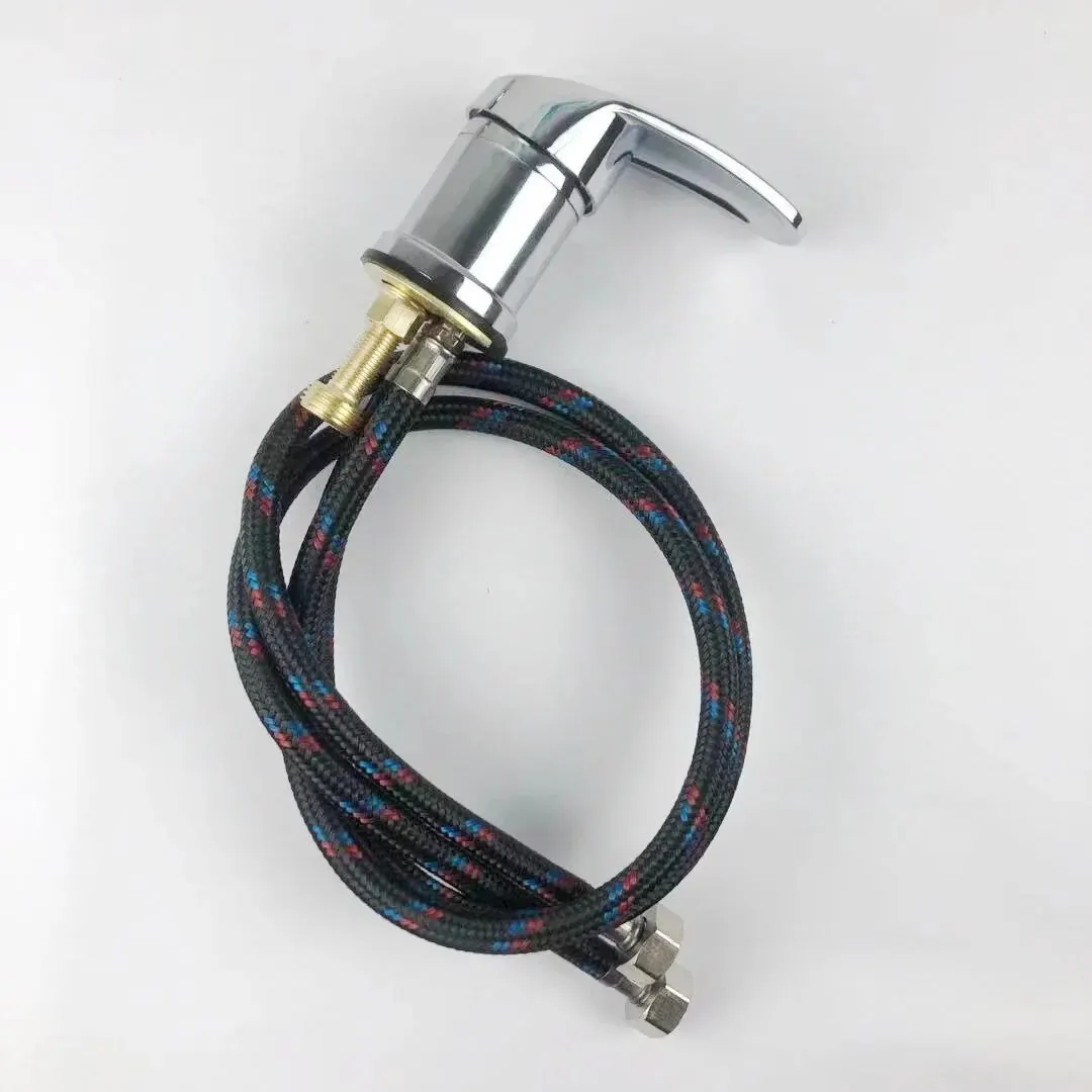 60 black flower plastic handle