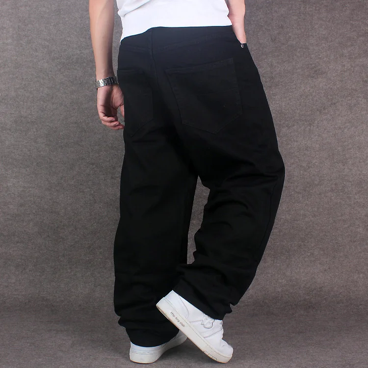 High-End Hip-Hop Men Denim Jeans Skateboard Tide Brand Loose Men Trousers  30-46 Fashion Baggy Men Long jeans 3