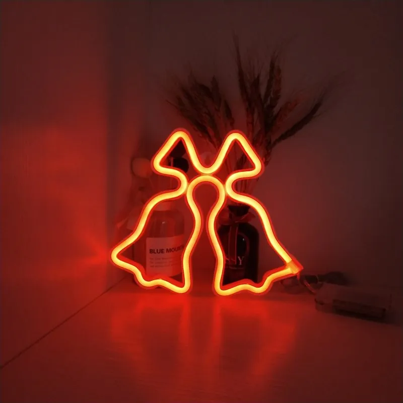 COLOFFE Enseigne Néon LED Étoile Jaune – Lumière Murale Décorative USB Ou Piles – Chambre, Fête, Mariage