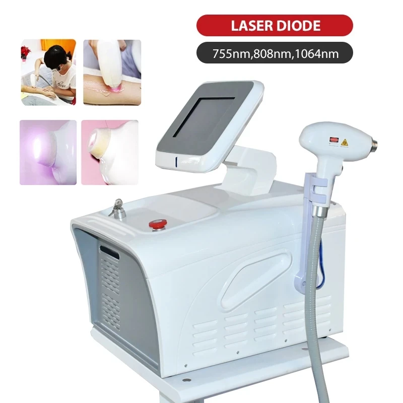 Diodo Per Epilazione Laser 2024 Nuova Macchina Per La Depilazione Laser A Diodo 808Nm Laser A Diodi Portatile A Tripla Lunghezza D'Onda A 3 Onde