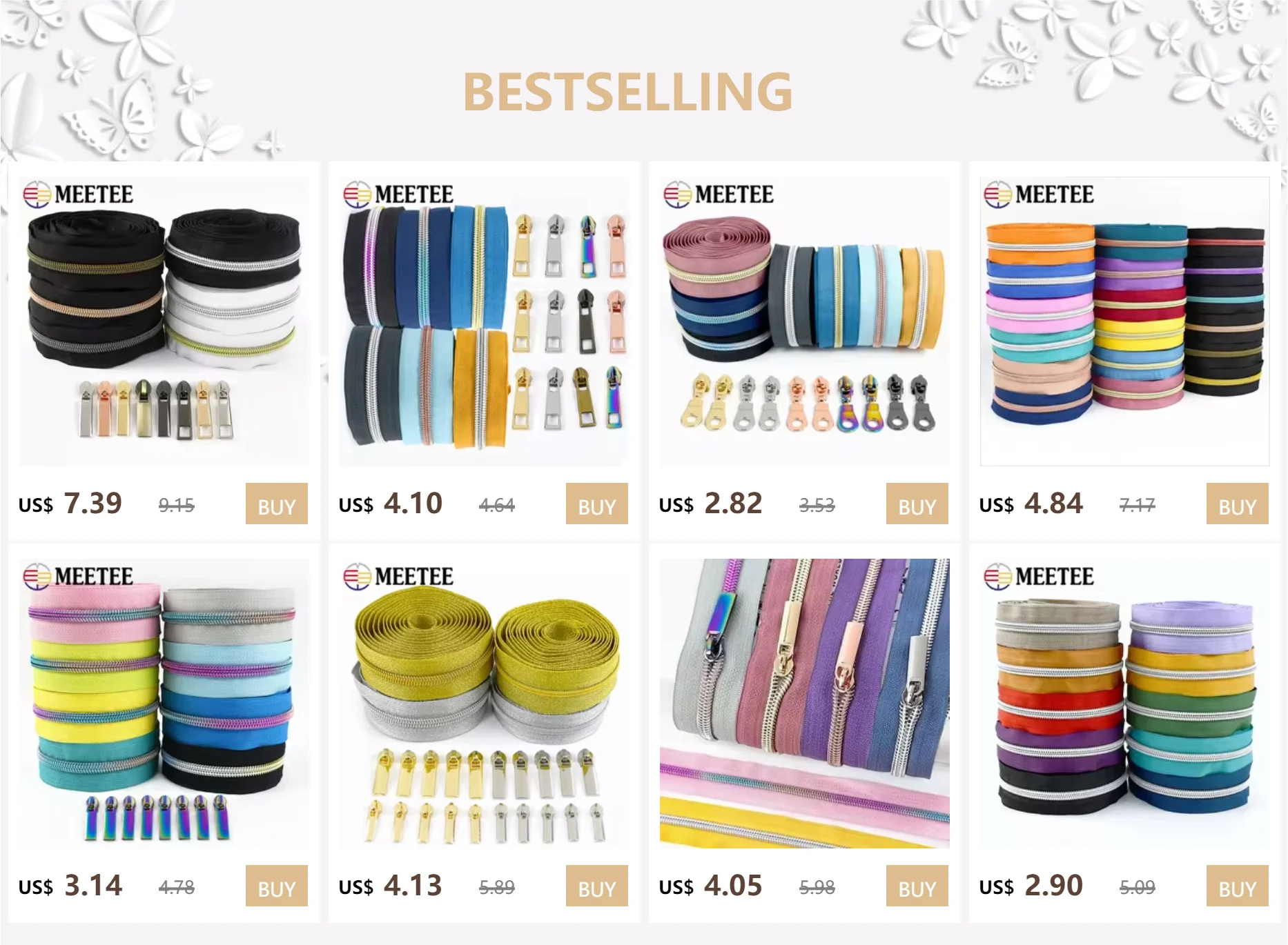 Description Picture 4 of item1/2/3M Meetee 5# Nylon Zippers By The Meter Garment Bag Sewing Zipper Puller Zips Coil Closure Pocket Zip Slider RepairAccessory