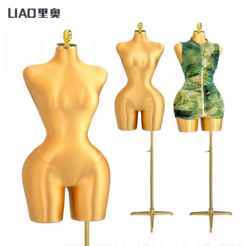 Female mannequins plus size butt dress skirt clothing display pin able adjustable base female mannequins