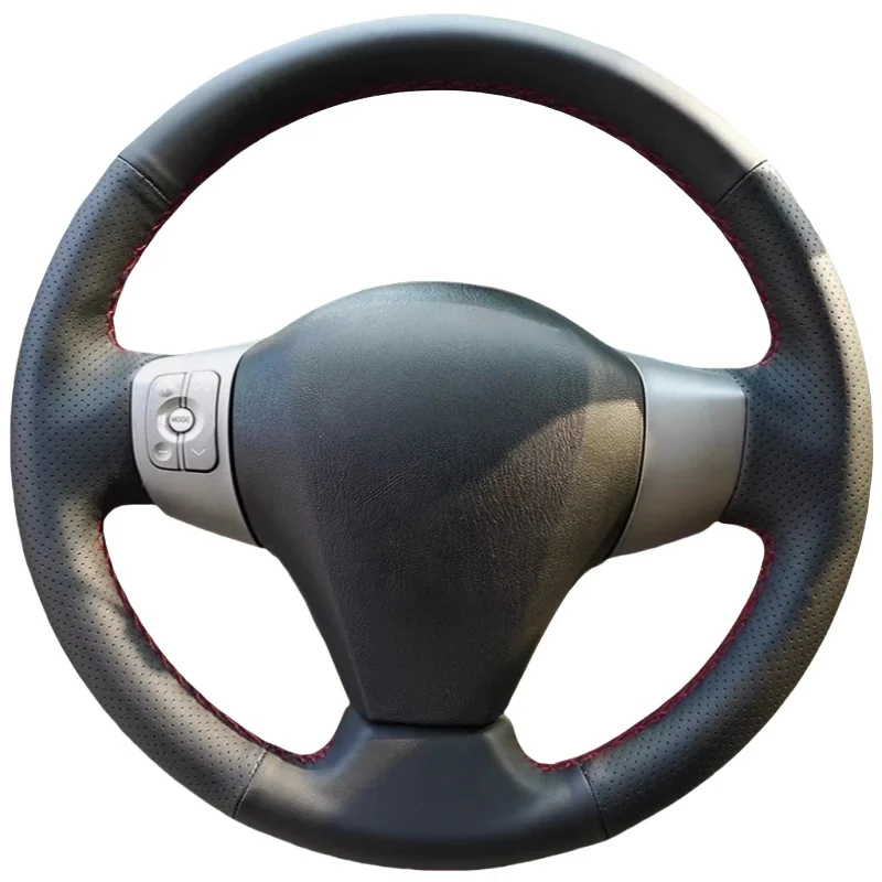 Coprivolante per auto per Great Wall C30 2010-2017 M1 M2 M4 Florid 2008-2013 Gwperi C20R Coolbear Pelle artificiale nera - Image 2