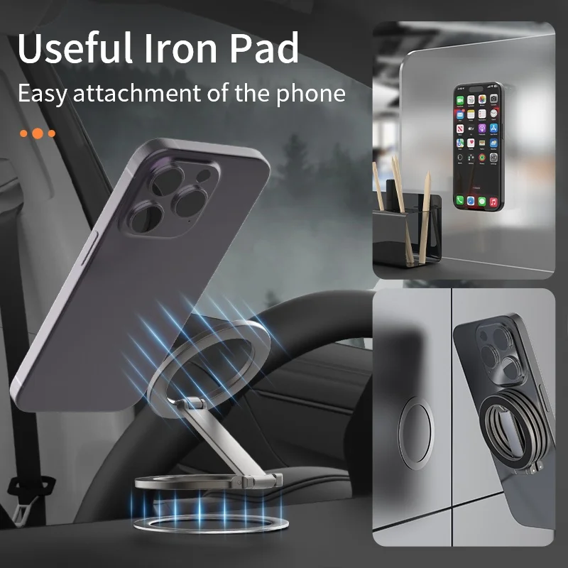 Magnetic Phone Holder Foldable Bracket for iPhone Samsung