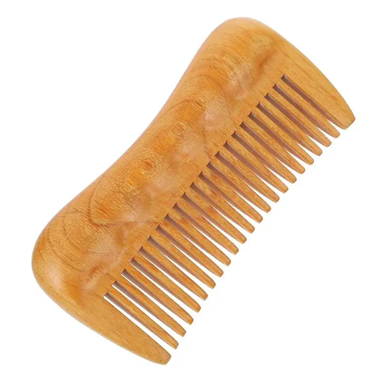 1pc Fine-toothed Wooden Comb Multi-purpose Massage Comb Home Hairdressing Tool