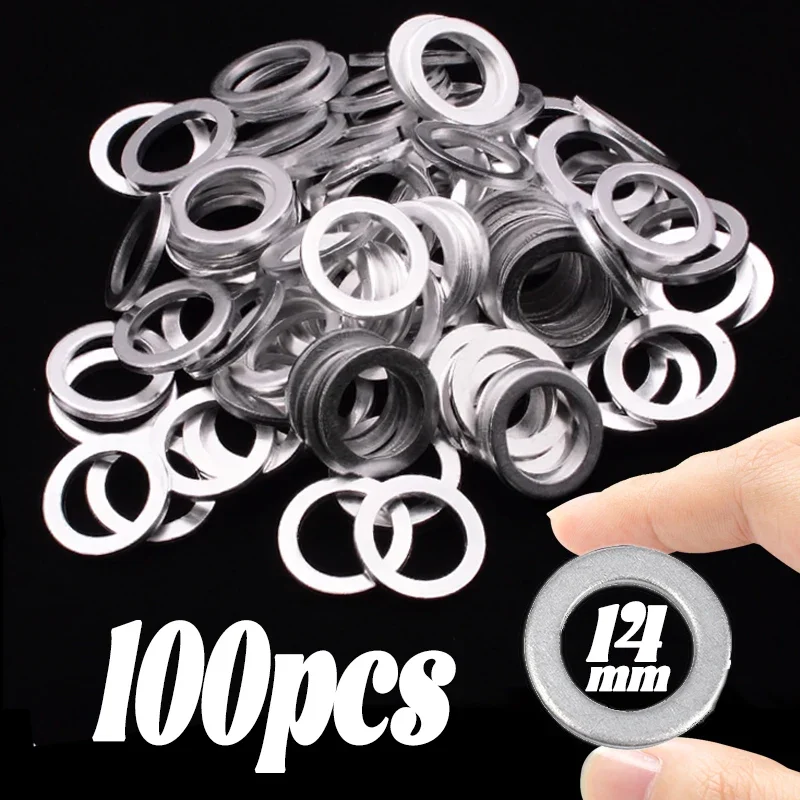 Car Engine Oil Drain Plug Gaskets oil drain plug gasket oil drain plug seal washer 14MM for Most Kia Hyundai 2151323001 21513 23001 21513-23001 Wearing Part Automotive Accessory