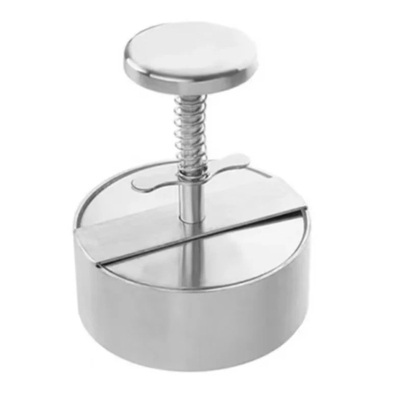 304 Stainless Steel Round Pie Press Meat Pie Mold Kitchen Manual Meat Mold Hamburger Press Manual Hamburger Machine