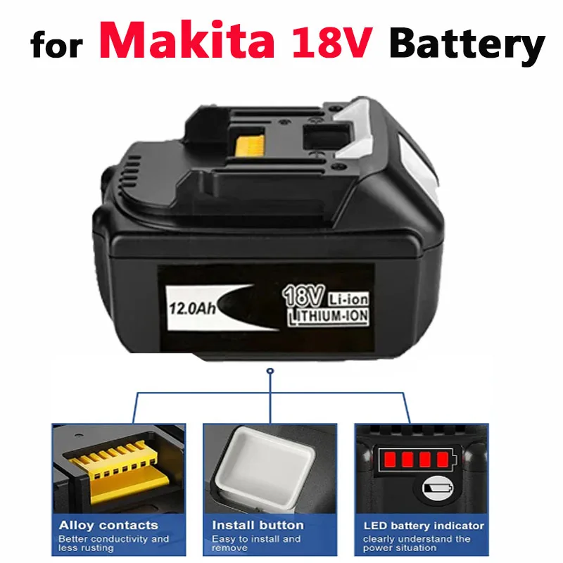 

Литиевая аккумуляторная батарея BL1860 R18 V для Makita 18 V аккумулятор BL1840 BL1850 BL1830 BL1860B LXT 400 аккумулятор makita 18 v