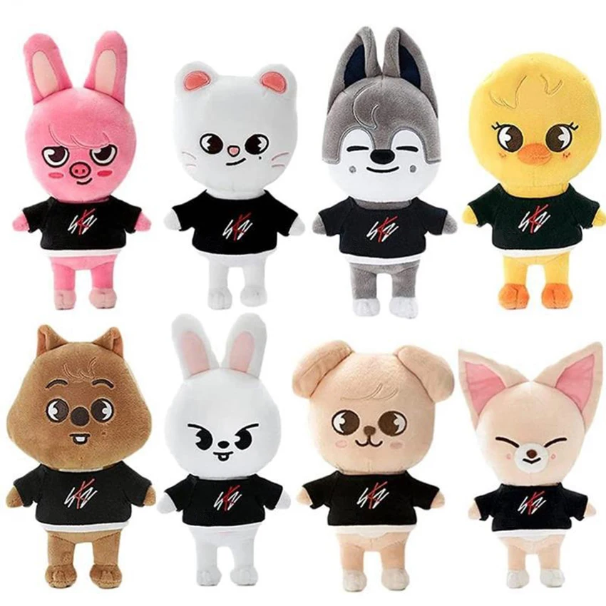 

Skzoo Plush Toys 20cm Stray Kids Plush Wolf Chan Cartoon Stuffed Animal Plushies Doll Kawaii Companion for Kids Adults Fans Gift