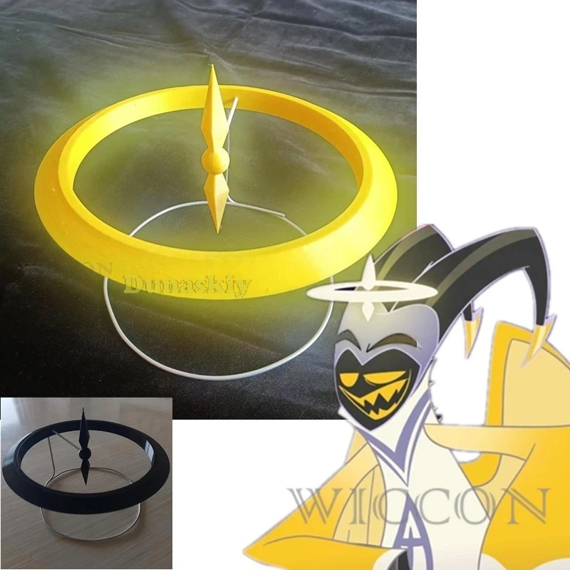 

Hazzbin Adam Cosplay Halo Headgear Props Lute Halo First Man Angel Halo Halloween Carnival Party Microphone Hazzbin