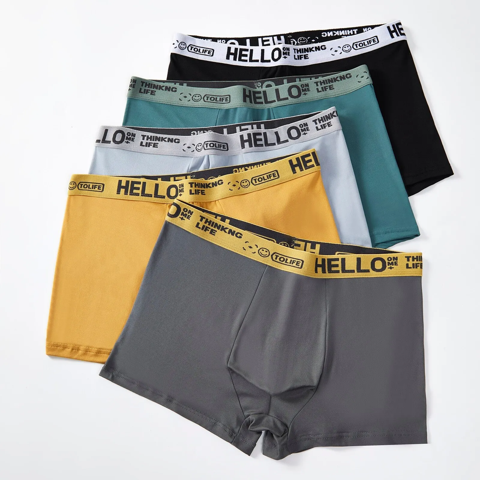 10 Pieces Men Boxers Shorts Underpants Underwear 2XL 3XL 4XL 10 Colors Mixing Soft Fashion Sports Casual