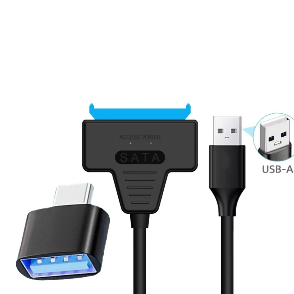 USB 2.0을 사용하는 2.0 OTG SATA 어댑터, 2.5인치 외장 하드 드라..