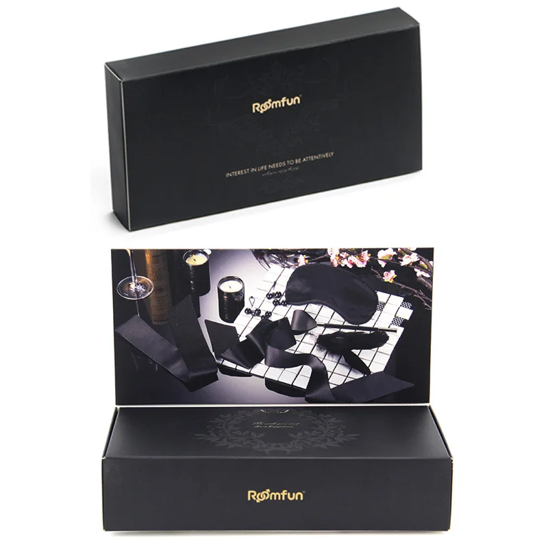 RoomfunLight Sexy SuitSMFlirting Binding Adult Sex Product Nipple Clamp Handcuffs Blindfold Low Temperature Candles