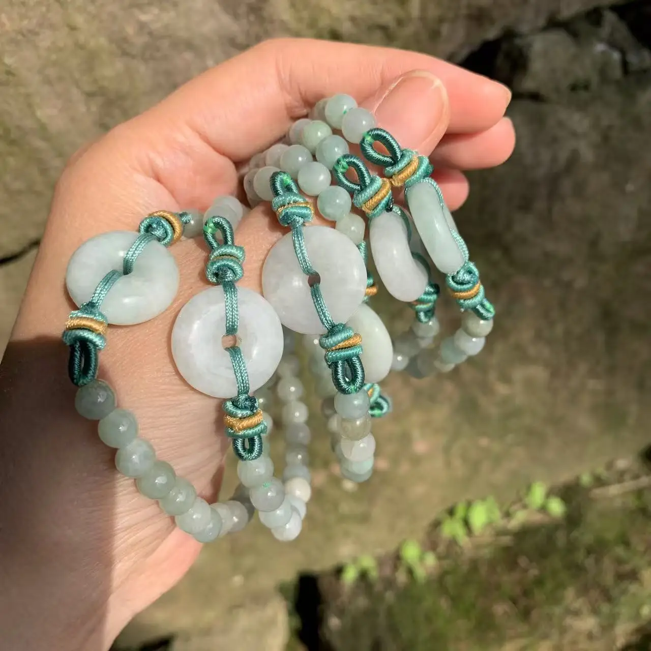 Natural Burma Jade Bracelet for women Myanmar Jadeite Green Real ACCESSORI GIFT BEAD DROPSHIP JEWELRI FASHION