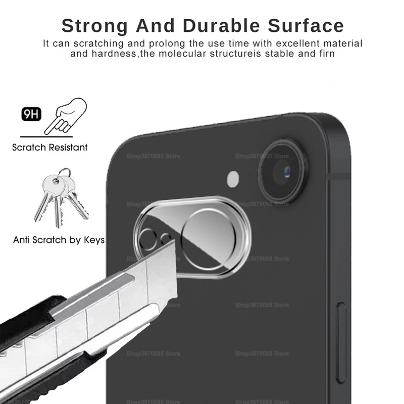 3-Pack Premium 3D Transparent Camera Screen Protector and Lens Cover Film