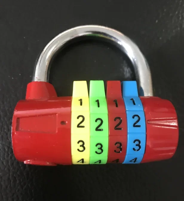 Color 4-digit padlock gym password lock burglarproof wardrobe lock combination padlock