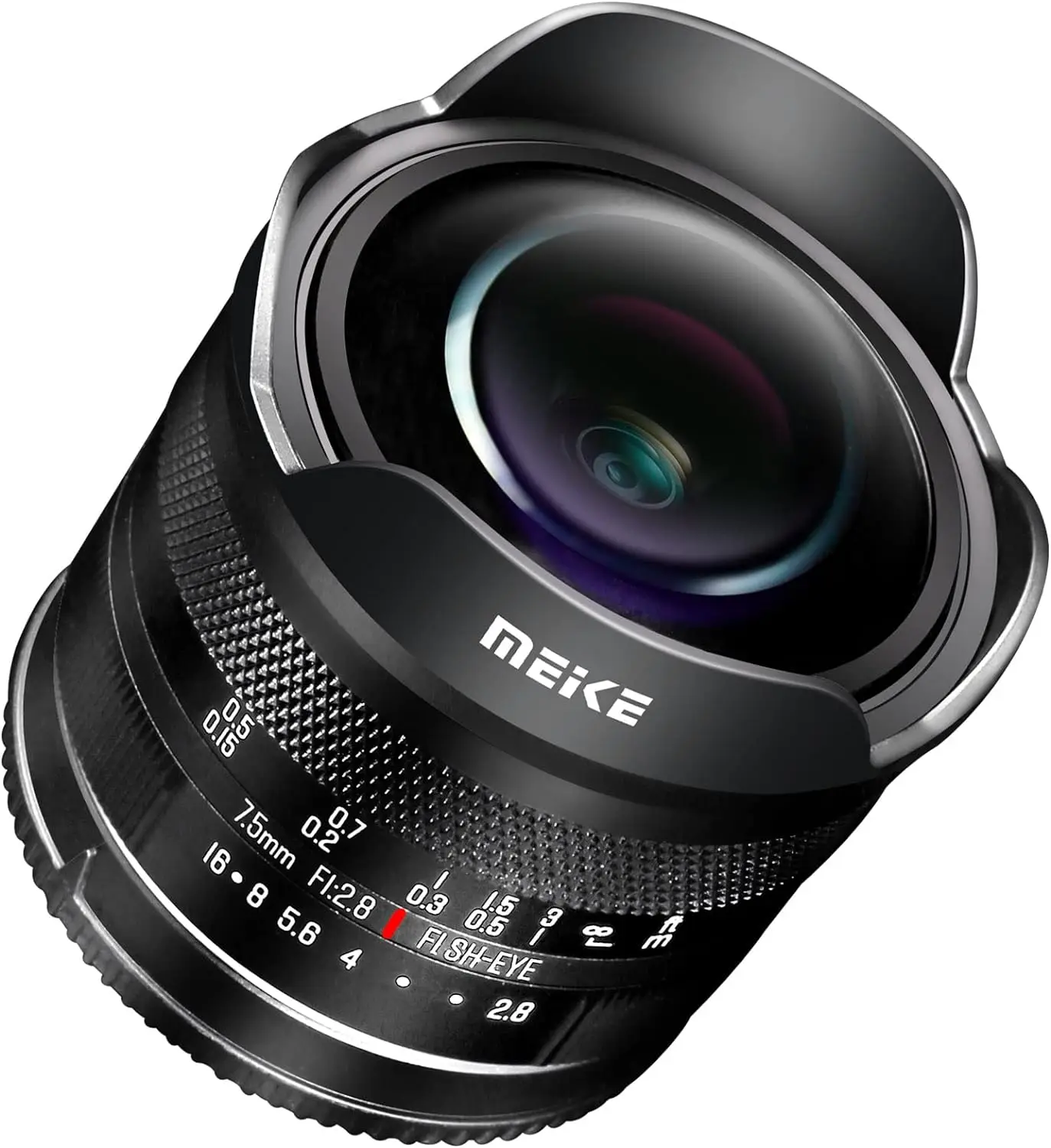 Meike 7,5 мм f2.8 ручной фокус Ультра широкий круговой объектив рыбий глаз для M4/3,Sony E,FUJI FX/ NIKONZ/CANON EFM Mount cameras
