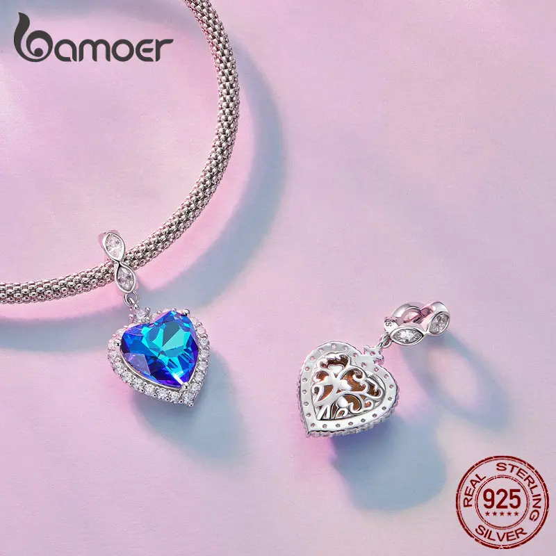 S925 Silver Charm Bamoer Sterling Silver Heart Key Charm With CZ – S925 Silver, Handmade, For Bracelet Or Necklace Cubic Zirconia Charm S925 Silver Charm Bamoer Sterling Silver Heart Key Charm With CZ – S925 Silver, Handmade, For Bracelet Or Necklace Cubic Zirconia Charm