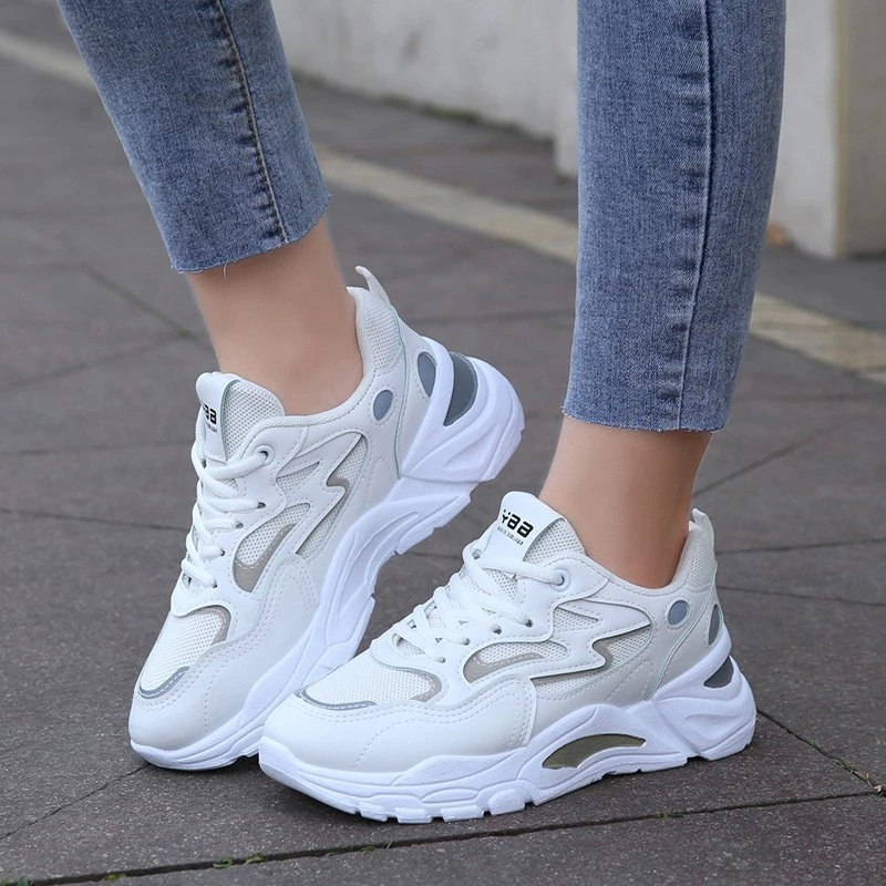 Height Increasing Chunky Sneakers Women Platform Shoes New Fashion Breathable Mesh Sport Women's Sneaker Casual Sneakers 4